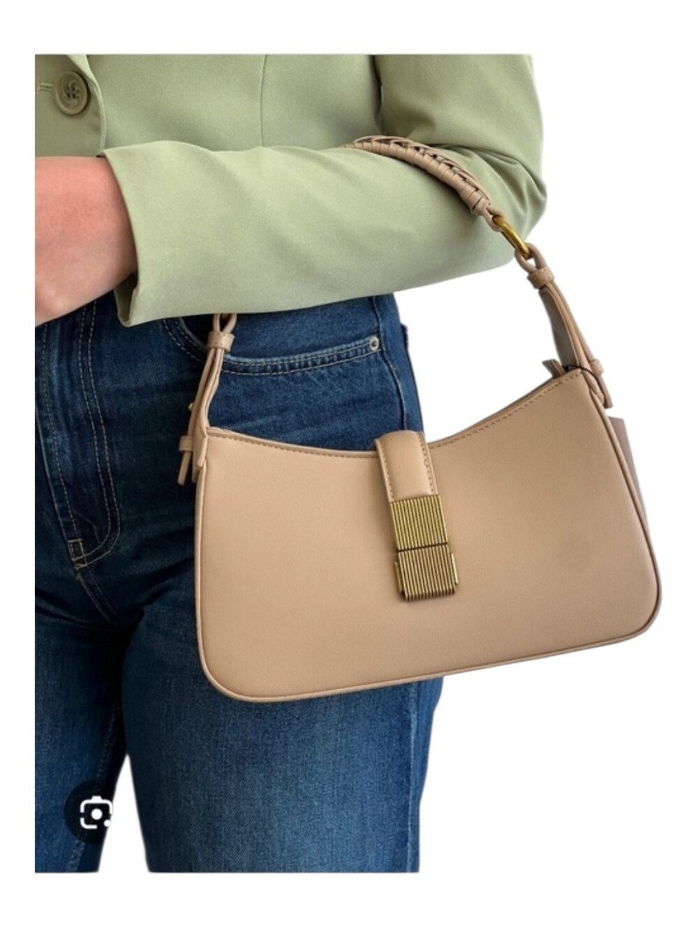 Madison West Nouveau Buckle Baguette